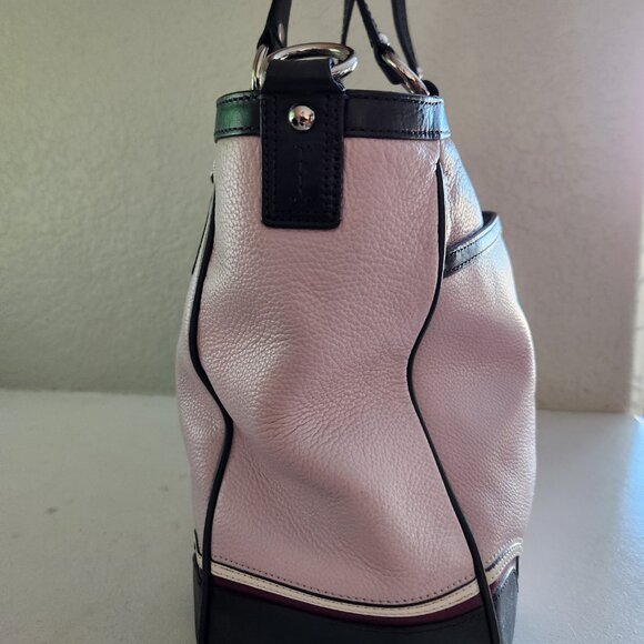 Like New Coach Laura Pink Leather Spector Shoulder Bag Satchel Purse - Picture 3 of 14